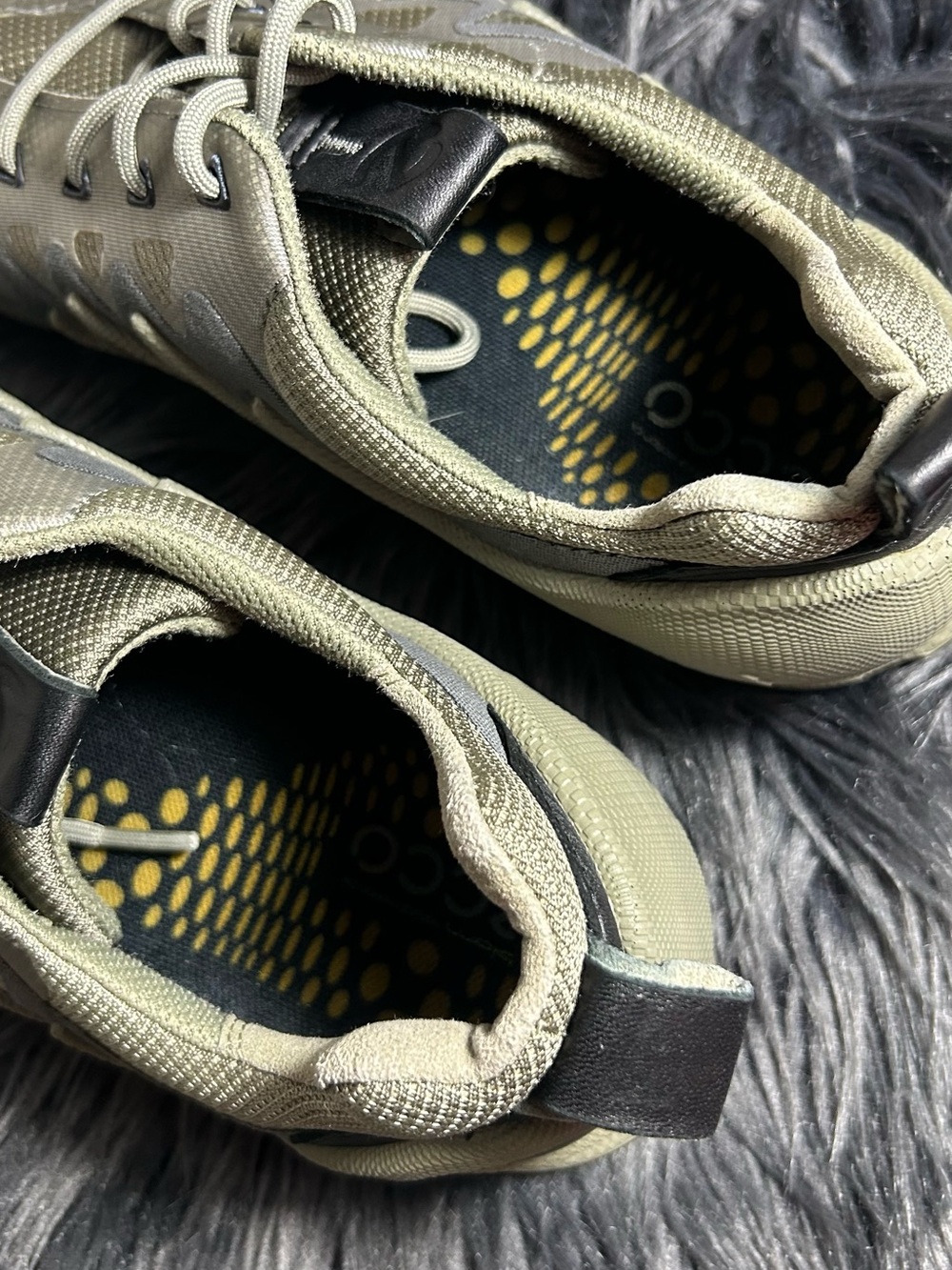 ECCO Biom Aex M Olive Tactical Mesh Lightweight Trail Sneakers Size 9-9.5 US - Picture 7 of 9